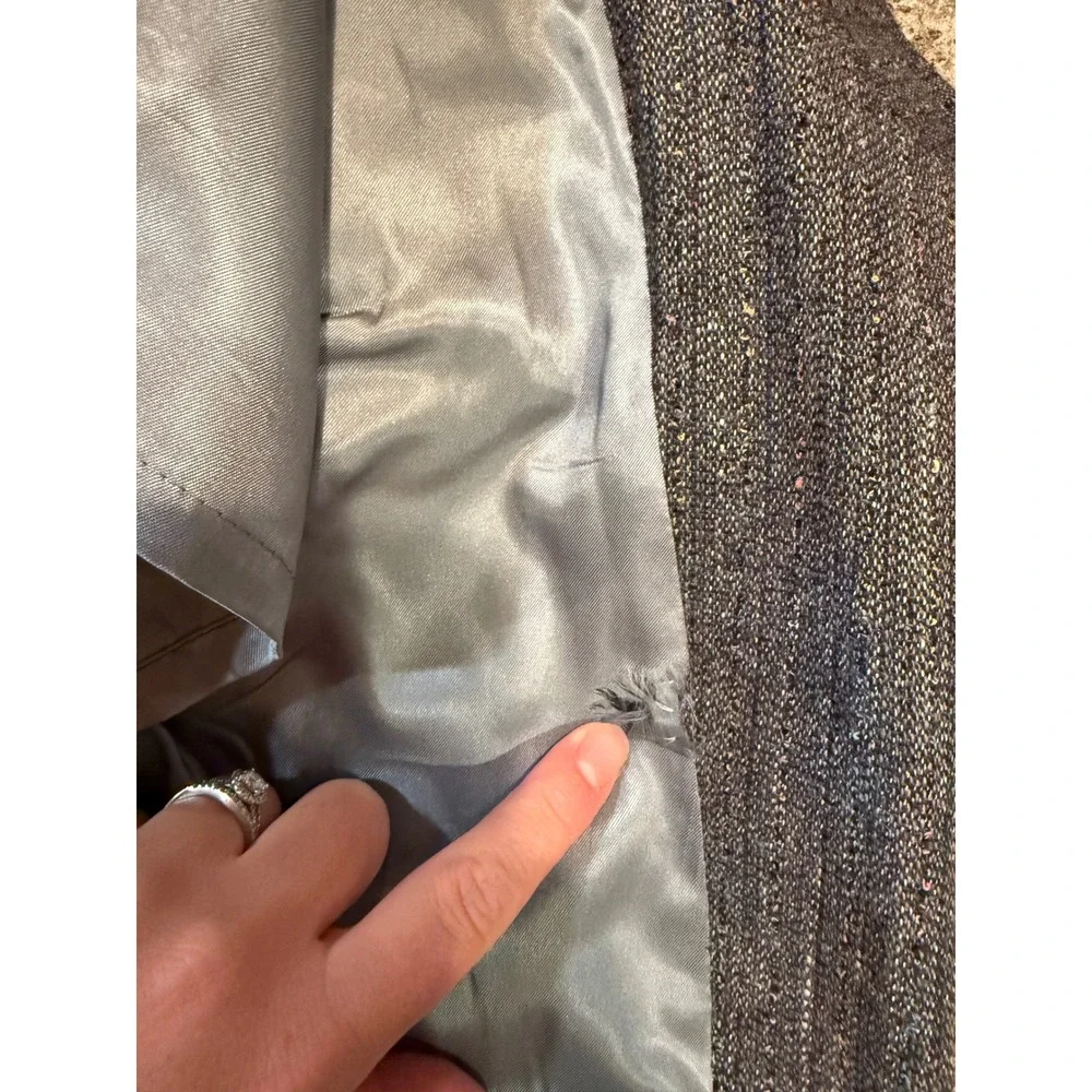 Hub Clothiers Blazer Mens Gray  Vintage Tweed Sport Coat USA Made office classic